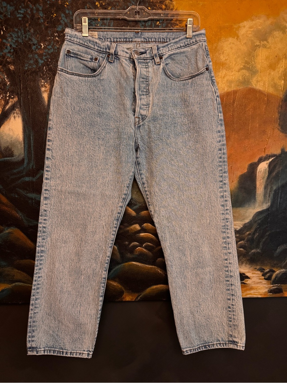Levi’s 501 Light Blue Women’s Relaxed Fit Ankle Jeans